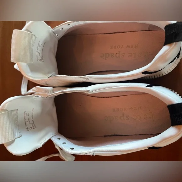 Kate Spade-K As In Kate Court Sneakers US 10B
EUR40.5 Black & White leather logo - Picture 12 of 15